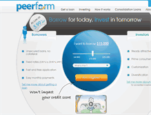 Tablet Screenshot of peerform.com